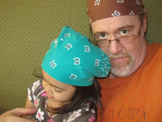 Pirate Papa and Pirate Yaya (something else to do with Papa's hankies)