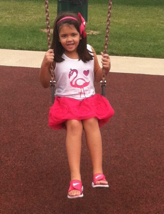 Yaya learnt to swing herself!