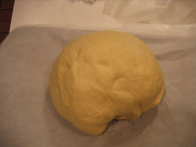 The rescued dough, re-rised like a phoenix