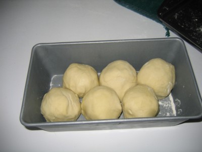 Brioche dough balls