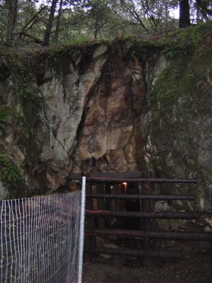 The outside of the tunnel