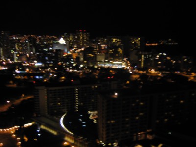 Honolulu at night