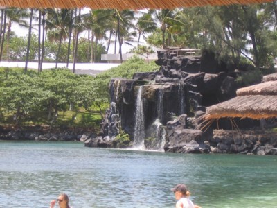 Waterfall at the lagoon