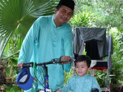 Irfan with Abah