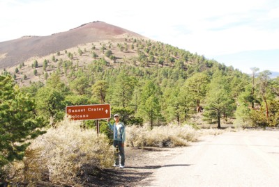 Abah with Sunset Crater in the background