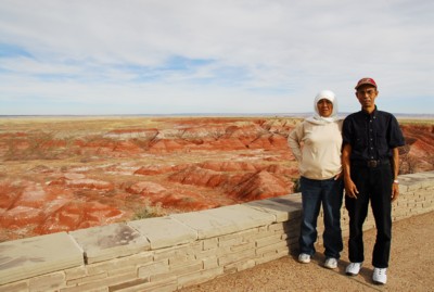 Mak and Abah at the Painted Desert
