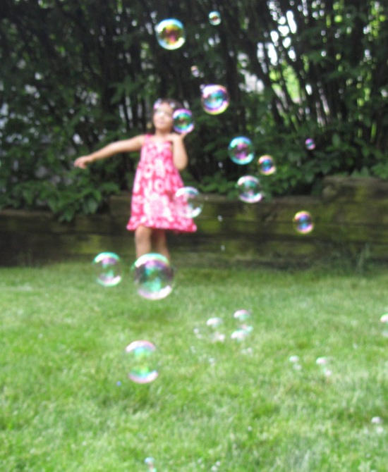 Artsy bubbles shot