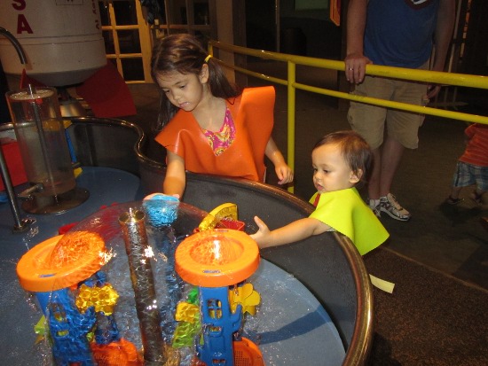 They both love the water table