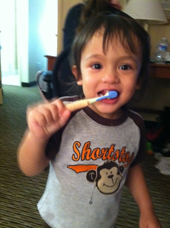 I love to brush my teeth!