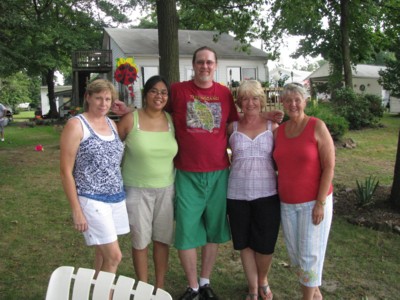 Barb, me, Vin, Jo and Aunt Joan