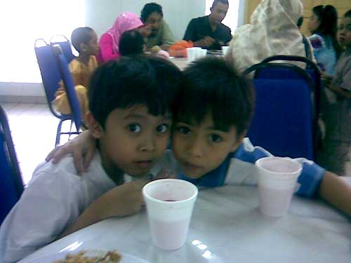 Irfan and Dzarif, classmates and neighbours