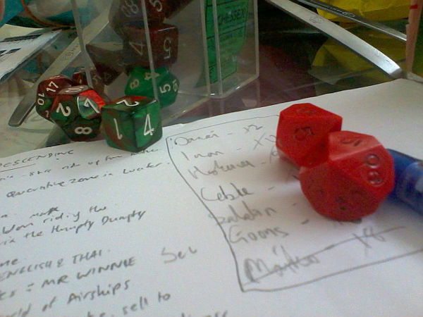Nothing to see here but notes and dice