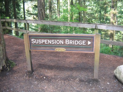 Let's go to the suspension bridge!