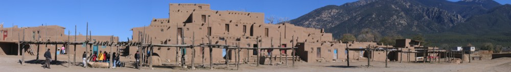 Another panoramic view of Taos Pueblo